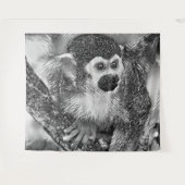 AnimalArtBW_Monkey_002 Wandkleed (Voorkant (horizontaal))
