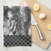 AnimalArtBW_Owl_001 Theedoek (Quarter Fold)