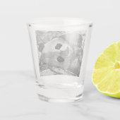 AnimalArtBW_Panda_002 Shot Glas (Achterkant)