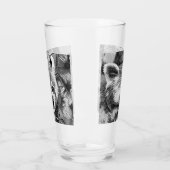 AnimalArtBW_RedPanda_003 Glas (Links)