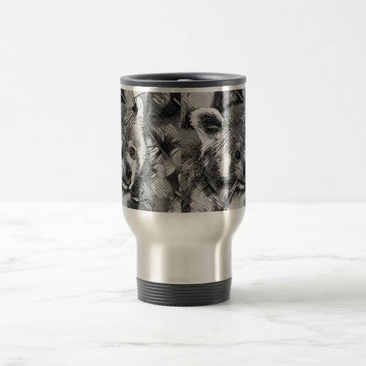 AnimalArtBW_RedPanda_003 Reisbeker (Center)