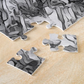 AnimalArtBW_Tiger_001 Legpuzzel (Zijkant)