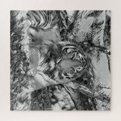 AnimalArtBW_Tiger_001 Legpuzzel (Horizontaal)