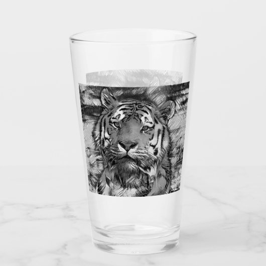 AnimalArtBW_Tiger_004 Glas (Voorkant)