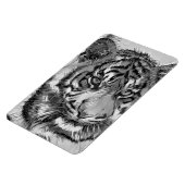 AnimalArtBW_Tiger_009 Magneet (Linkerzijde)