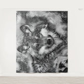 AnimalArtBW_Wolf_001 Wandkleed (Voorkant)