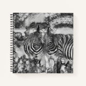AnimalArtBW_Zebra_012 Notitieboek (Voorkant)