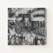 AnimalArtBW_Zebra_012 Notitieboek (Achterkant)