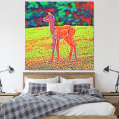 AnimalColor_Antilope_001 Canvas Afdruk (Insitu (Slaapkamer))