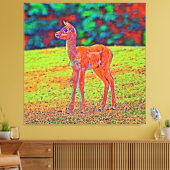 AnimalColor_Antilope_001 Canvas Afdruk (Insitu (Woonkamer))