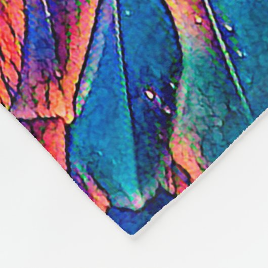 AnimalColor_Bird_008 Fleece Deken (Hoek)