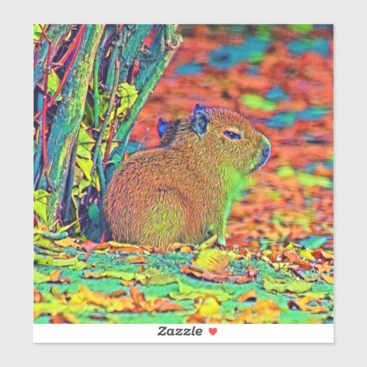 AnimalColor_Capybara_001 Sticker (Vel)