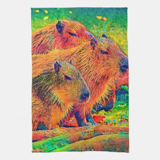 AnimalColor_Capybara_003 Theedoek (Verticaal)