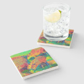 AnimalColor_Capybara_004 Stenen Onderzetter (Zijkant)