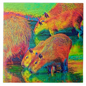 AnimalColor_Capybara_004 Tegeltje (Voorkant)