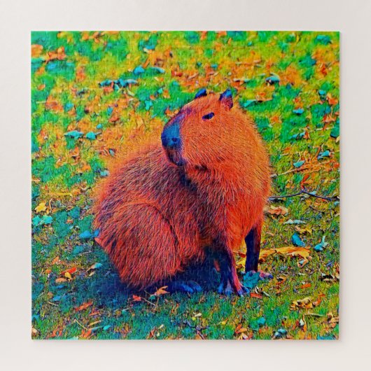 AnimalColor_Capybara_008 Legpuzzel (Verticaal)