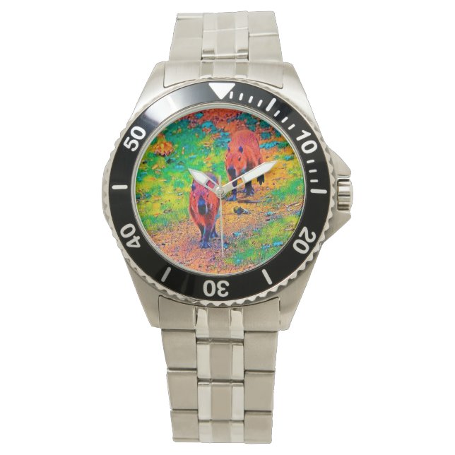 AnimalColor_Capybara_009 Horloge (Voorkant)