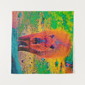 AnimalColor_Capybara_011 Wandkleed (Voorkant (horizontaal))