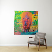 AnimalColor_Capybara_011 Wandkleed (In situ)