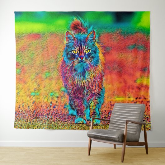 AnimalColor_Cat_002 Wandkleed (In Situ (horizontaal))