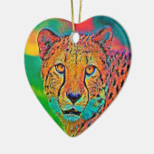 AnimalColor_Cheetah_001 Keramisch Ornament (Links)