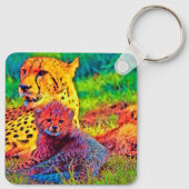 AnimalColor_Cheetah_002 Sleutelhanger (Achterkant)