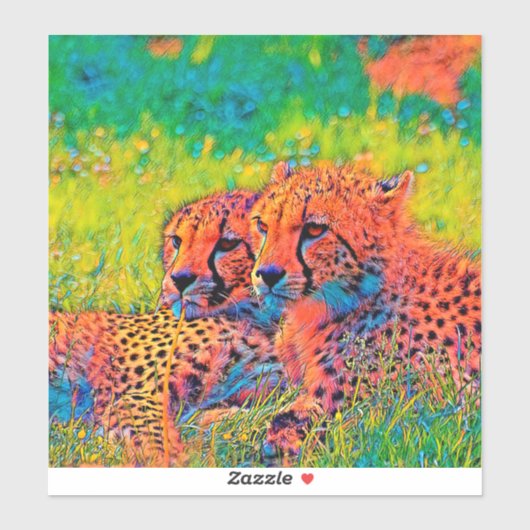 AnimalColor_Cheetah_008 Sticker (Vel)