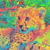 AnimalColor_Cheetah_022 Sticker (Voorkant)