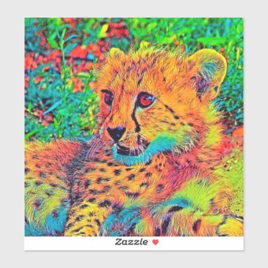 AnimalColor_Cheetah_022 Sticker (Vel)