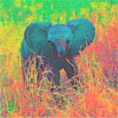 AnimalColor_Elephant_002 Sticker (Voorkant)