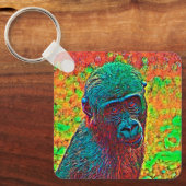 AnimalColor_Gorilla_001 Sleutelhanger (Voorkant)