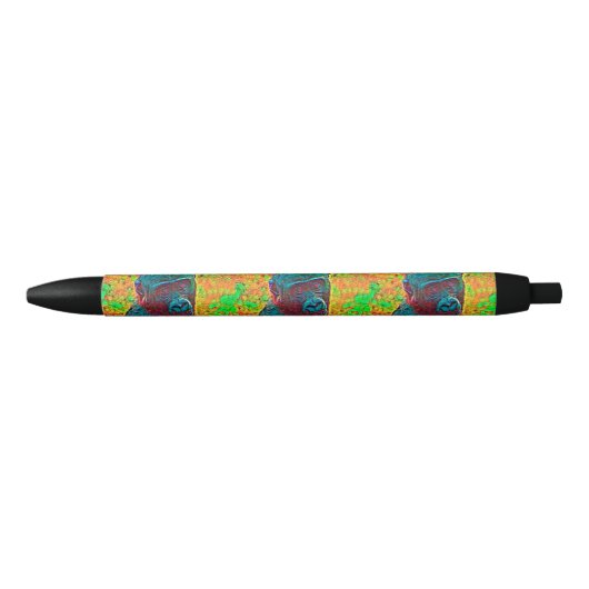 AnimalColor_Gorilla_001 Zwarte Inkt Pen (Voorkant)