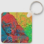 AnimalColor_Gorilla_017 Sleutelhanger (Achterkant)
