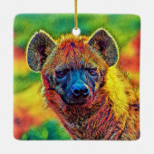 AnimalColor_Hyena_001 Keramisch Ornament (Achterkant)