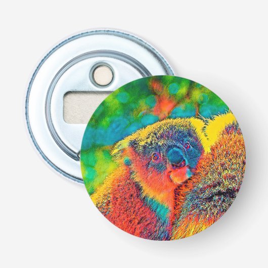 AnimalColor_Koala_001 Button Flesopener (Voorkant)
