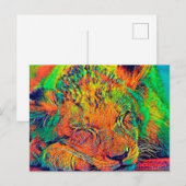 AnimalColor_Lion_002 Briefkaart (Voorkant / Achterkant)