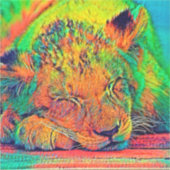 AnimalColor_Lion_002 Sticker (Voorkant)