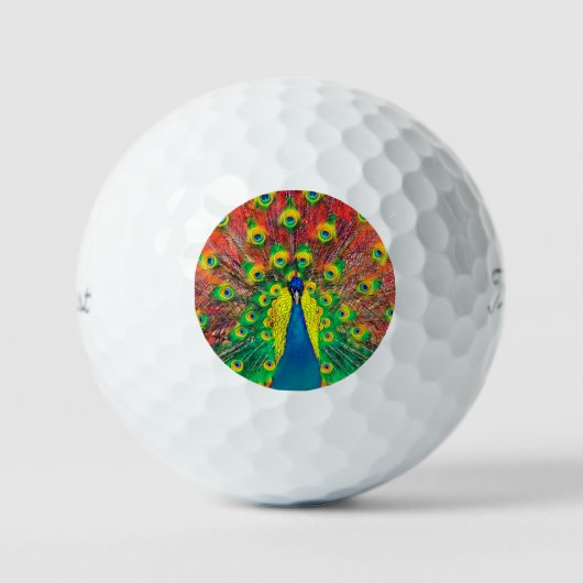 AnimalColor_Peacock_002 Golfballen (Voorkant)