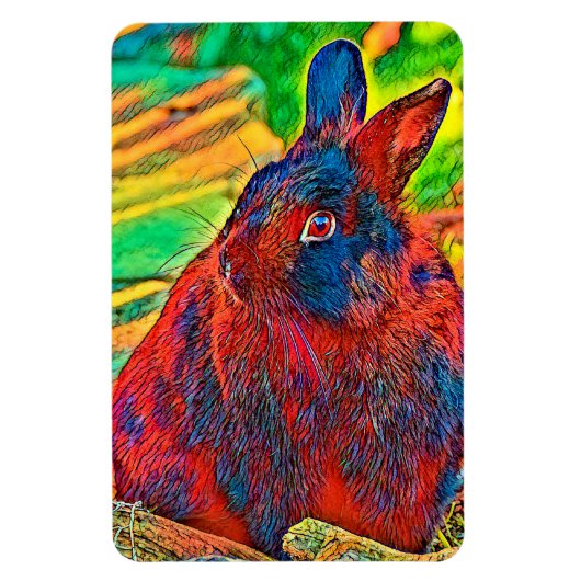 AnimalColor_Rabbit_001 Magneet (Verticaal)