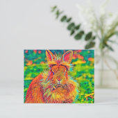 AnimalColor_Rabbit_004 Briefkaart (Staand voorkant)