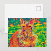 AnimalColor_Rabbit_004 Briefkaart (Voorkant / Achterkant)