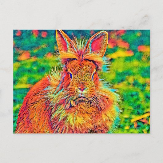 AnimalColor_Rabbit_004 Briefkaart (Voorkant)