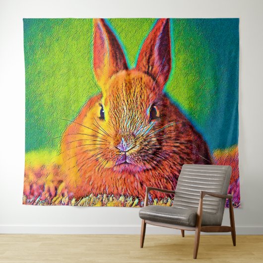 AnimalColor_Rabbit_07 Wandkleed (In Situ (horizontaal))
