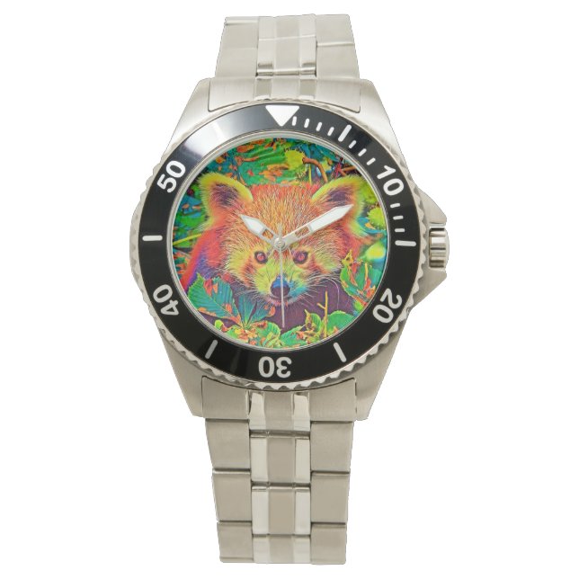 AnimalColor_RedPanda_001 Horloge (Voorkant)