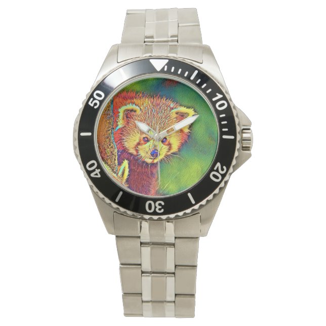 AnimalColor_RedPanda_016 Horloge (Voorkant)