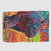 AnimalColor_Rhino_001 Golfhanddoek (Horizontaal)