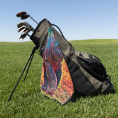 AnimalColor_Rhino_001 Golfhanddoek (Groen)