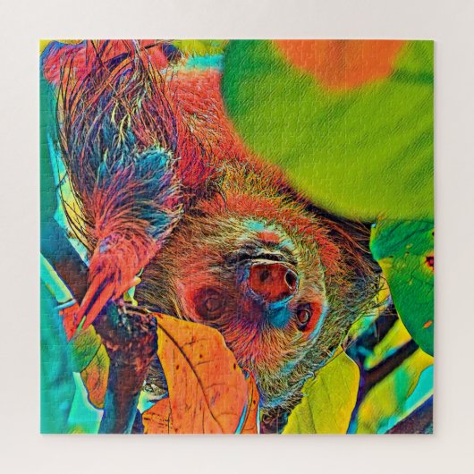 AnimalColor_Sloth_001_by_JAMColors Legpuzzel (Verticaal)
