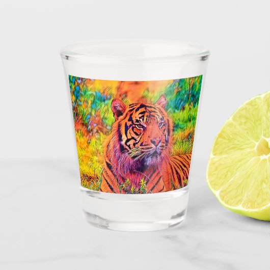 AnimalColor_Tiger_002 Shot Glas (Voorkant)