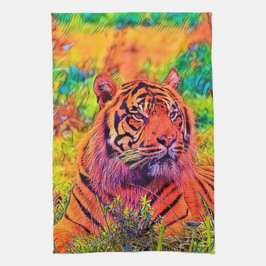 AnimalColor_Tiger_002 Theedoek (Verticaal)